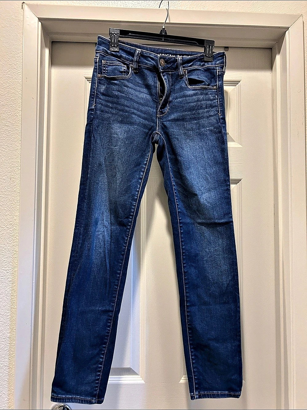 American Eagle Next Level Stretch Skinny Jeans in Blue